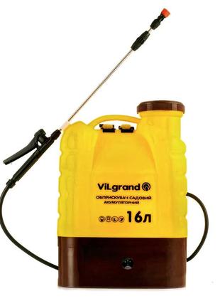 Опрыскиватель аккумуляторный vilgrand sga-16rp2 (12 в; регулятор мощности; раздвижная удочка 96 см)
