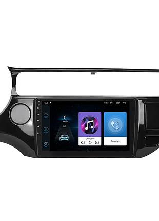 Штатна магнітола lesko для kia rio iii рестайлінг 2015-2017 екран 9" 1/16gb/ wi-fi optima gps android 3 шт.