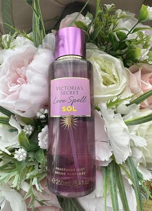 Парфюмированный спрей мист для тела victoria´s secret love spell sol оригинал1 фото