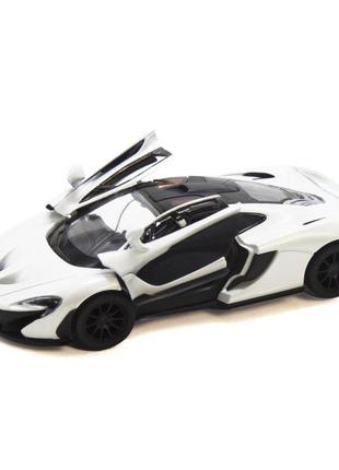 Дитяча модель машинки mclaren p1 kinsmart kt5393w інерційна, 1:36 (white)