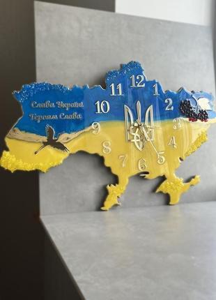 Годинник ручної робити з епоксидної смоли мапа україни
