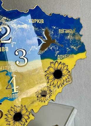 Годинник мапа україни , подарунок6 фото
