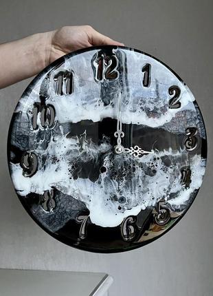 Настінний годинник з епоксидної смоли море , подарунок , епоксидна смола2 фото