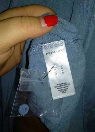 Трендовая блуза с объемными рукавами на пуговицах 14/48-50 размера primark8 фото