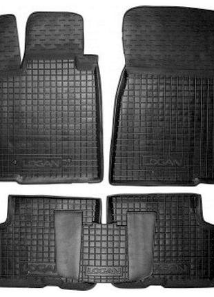 Полиуретановые коврики renault logan mcv 2004 -2012 черный, кт - 4шт 11149 avto-gumm (рено логан мвц)