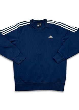 Свитшот adidas 3 stripes fleece sweatshirt. размер 2xl