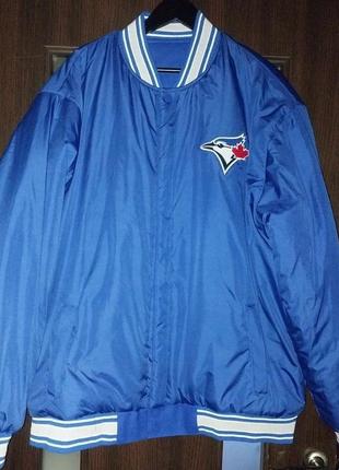 Куртка двостороння mlb toronto blue jays4 фото