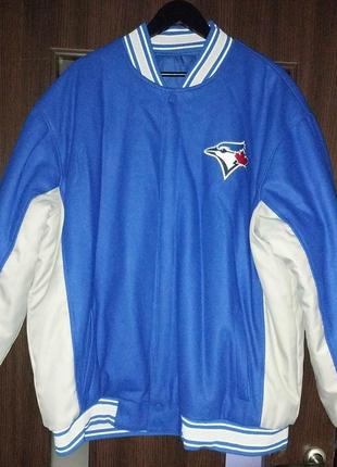 Куртка двостороння mlb toronto blue jays6 фото