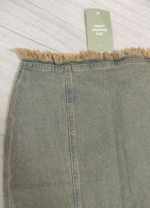 Стильная джинсовая юбка макси4 фото
