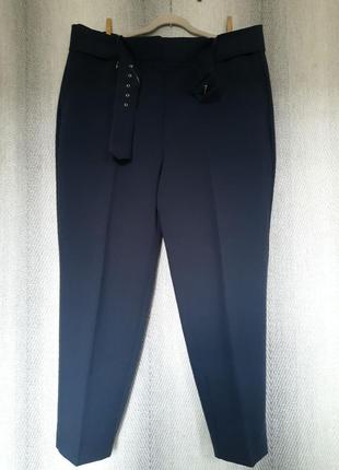 Женские нарядные зауженные брюки, брюки с поясом  в одном размере 18r,2 фото