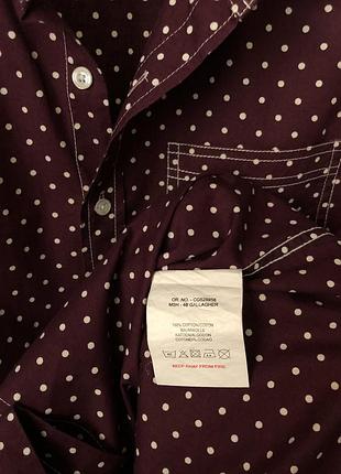 Brave soul тенниска рубашка 70-е в горошек с отстрочкой5 фото