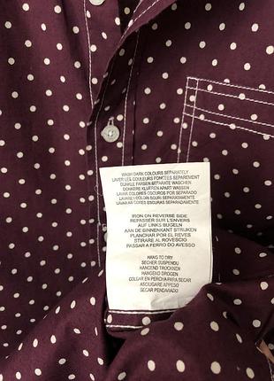 Brave soul тенниска рубашка 70-е в горошек с отстрочкой6 фото