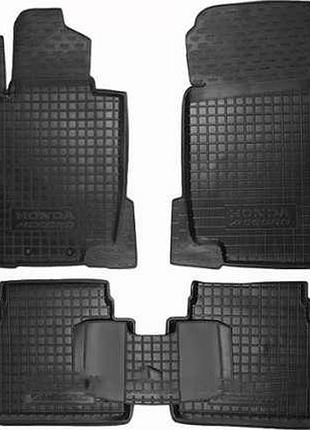 Поліуретанові килимки honda accord 2002-2006 чорний, кт - 4шт 11151 avto-gumm (хонда аккорд)