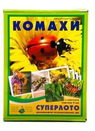 Настольная игра супер лото "насекомые" 81947, 36 карточек