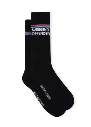 Носки weekend offender twin stripe sports socks black