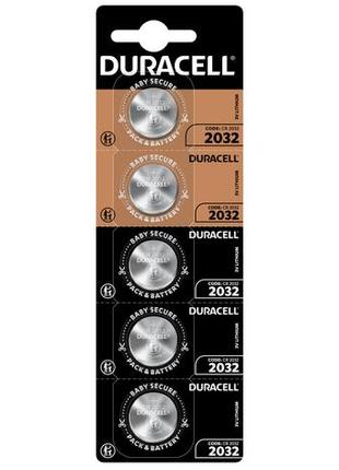 Батарейка duracell 2032 dsn уп. 5шт. (cr2032, dl2032)