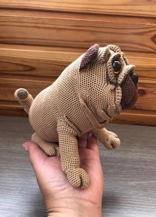 Интерьерная игрушка мопс