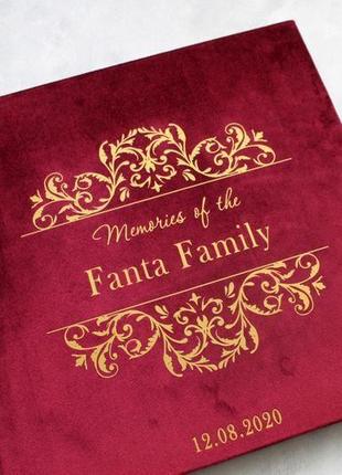 Білий велюровий фотоальбом, подарунок нареченій, весільний фотоальбом, річниця весілля