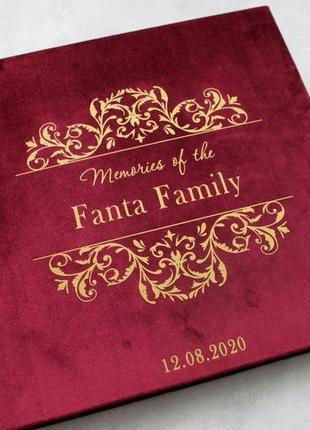 Білий велюровий фотоальбом, подарунок нареченій, весільний фотоальбом, річниця весілля