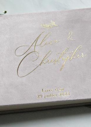 Пудровый бархатный альбом, рожевий весільний альбом, годовщина свадьбы, сімейний рожевий альбом7 фото