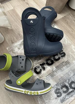 Босоножки кроксы crocs с10 27 размер