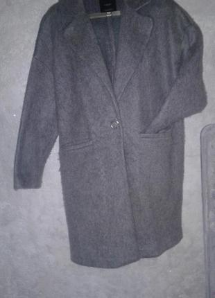 Пальто легкое ворс mango мохер шерсть2 фото
