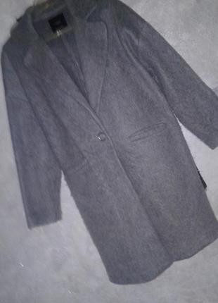 Пальто легкое ворс mango мохер шерсть3 фото