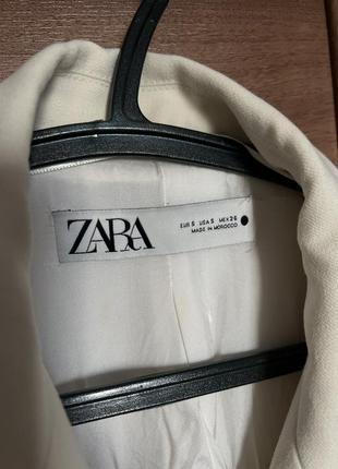 Пиджак блейзер жакет піджак zara, размер s-м молочный3 фото