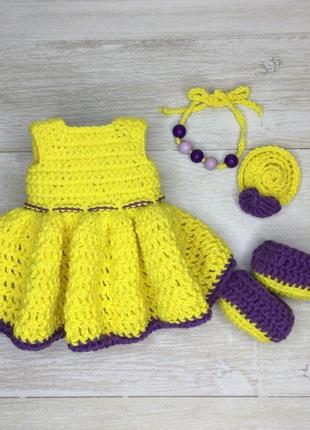 Лялечка яринка в жовтій сукні.2 фото