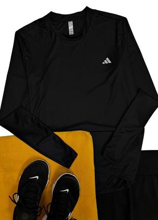 Спортивный лонгслив рашгард кофта adidas оригинал1 фото