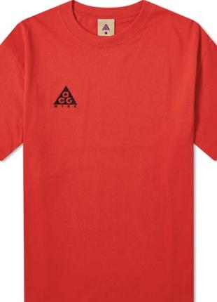 Футболка брендовая nike men acg logo tee (university red / black)