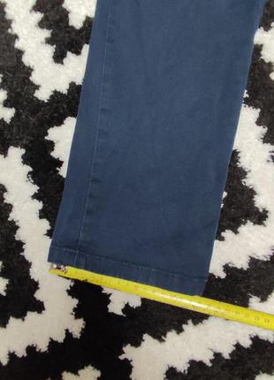 Брюки брюки мужские синие плотные прямые slim fit повседневные easy, размер l8 фото