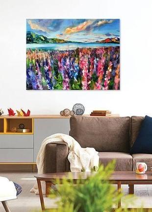 Картина маслом "мечты лета", пейзаж живопись, 60х80 см картины цветы5 фото