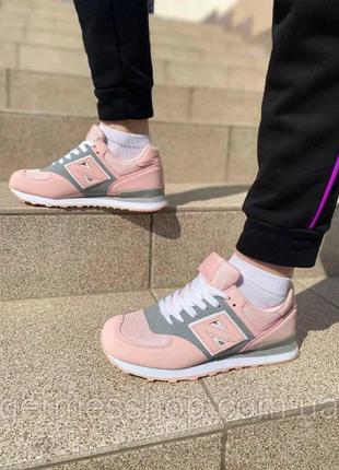 Жіночі повсякденні рожеві кросівки new balance, стильні демі3 фото