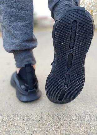 Літні чоловічі кросівки сітка чорні, стильні текстильні крос4 фото