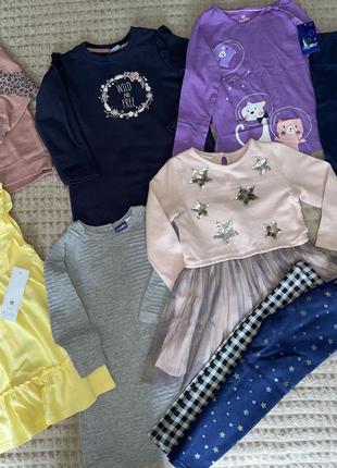 Вещи девочке 3-4 года, платье, сарафан, платье теплое,штаны, солони,пижама,кофта,свитер2 фото