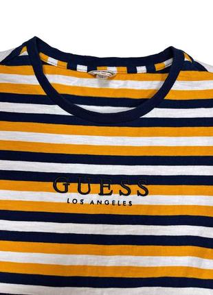 Полосатая футболка guess оригинал2 фото