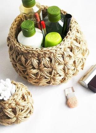 Корзинка 16х10см для хранения домашний декор из джута