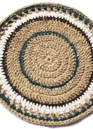 Мини коврик из джута сервировочная салфетка из джута