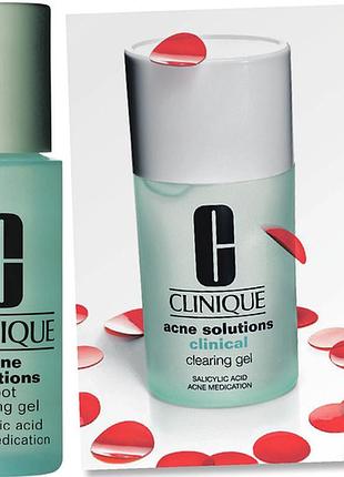 30ml крем-гель для догляду за проблемною шкірою clinique acne solutions clinical clearing gel
