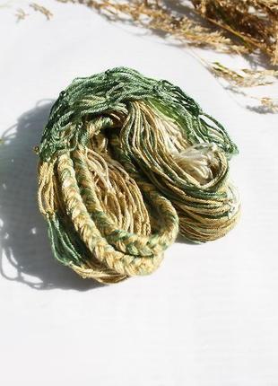 Авоська плетена з бавовни 50см6 фото