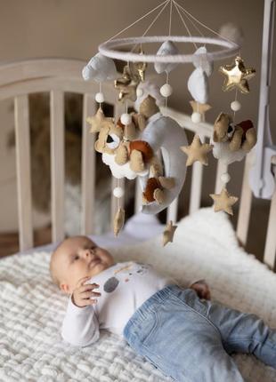 Музичний мобіль з фетру