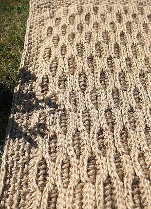 Коврик 130х70см, коврик из джута двухсторонний2 фото