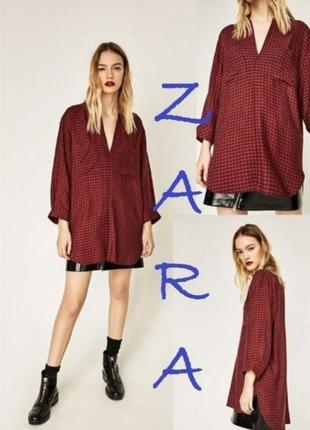 Рубашка в клетку zara