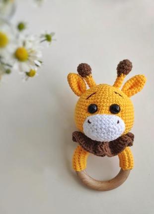 Погремушка, прорезыватель, грызунок "жирафик мелман"