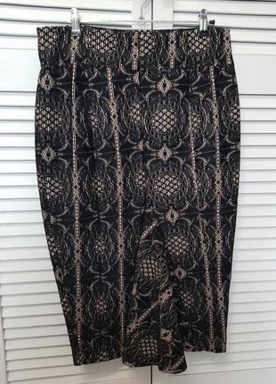 Изысканная нарядная юбка высокая талия tu5 фото