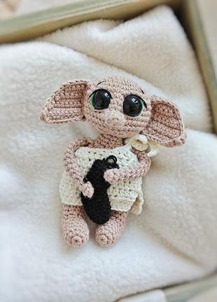 Добби  ельф из гарри поттера игрушка подвеска для брелока или авто(в подарочной коробке)