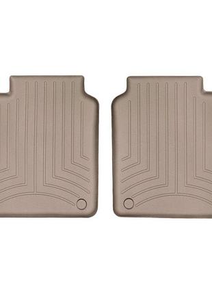 Задние коврики porsche panamera 2010-15 с бортиком бежевые executive 452573 weathertech