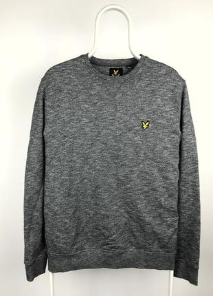 Серый свитшот lyle & scott ralph hilfiger streetwear fred perry