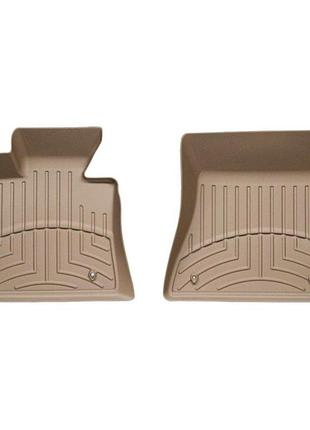 Передние weathertech коврики bmw x5/x6 2007-2014 с бортиком бежевые 450951